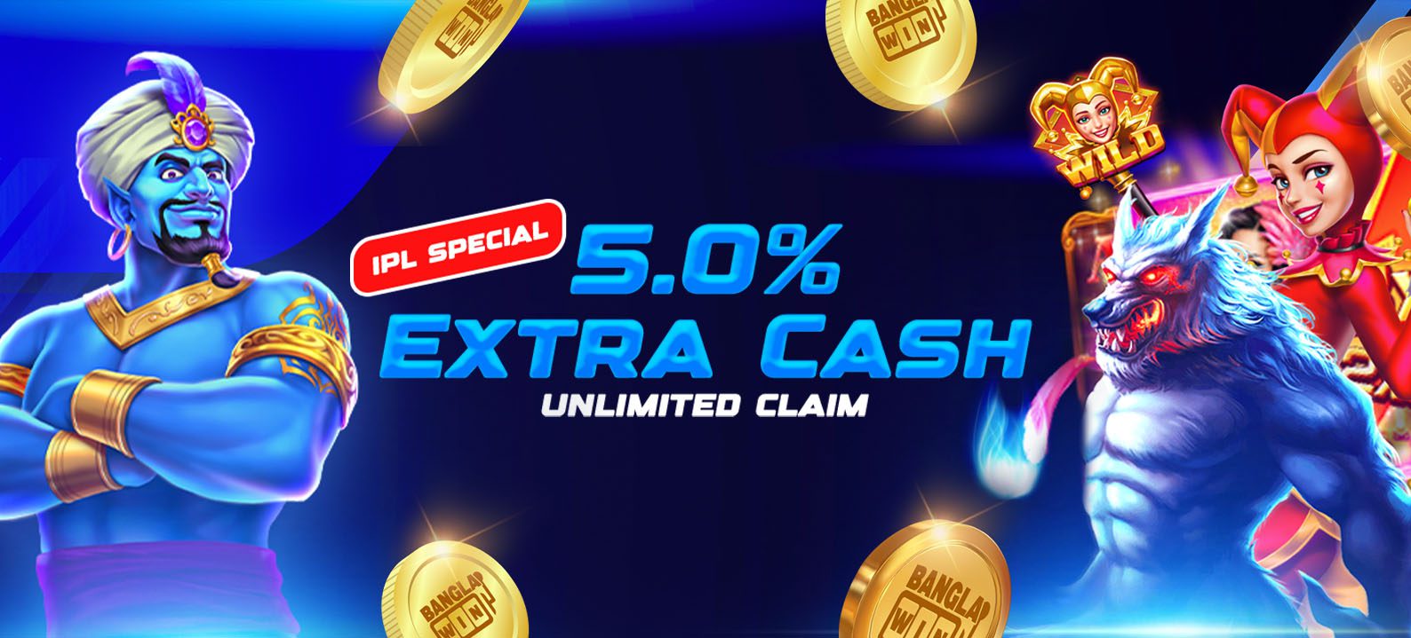 Receive 5.0% extra cash for every deposit.